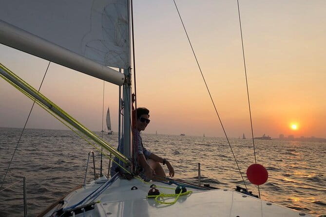 Discover Sailing at Iconic Gateway- Mumbai - Safety and comfort: gear, helmets, gloves, and walkie talkies