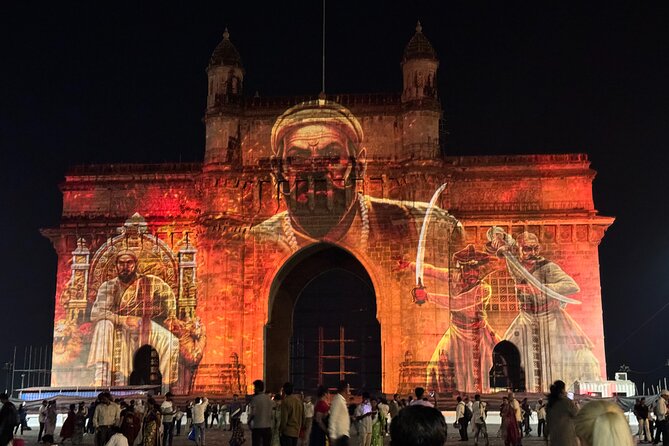 Mumbai By Night: Lights & Luminance - Gateway of India and Colaba Causeway: the lights-and-people zone